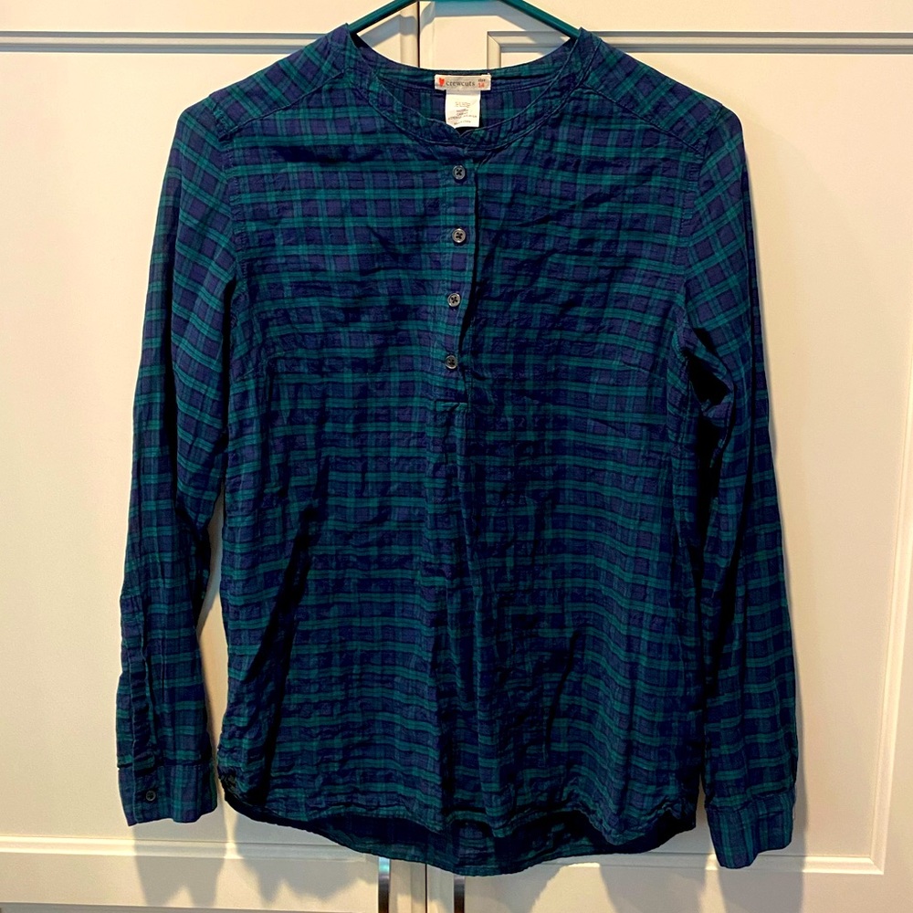 Jcrew crewcuts tartan popover